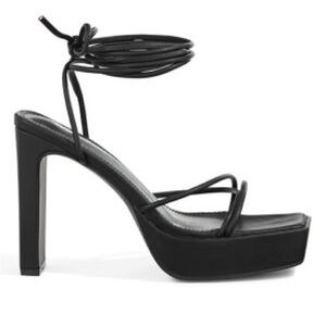Platform strappy heels